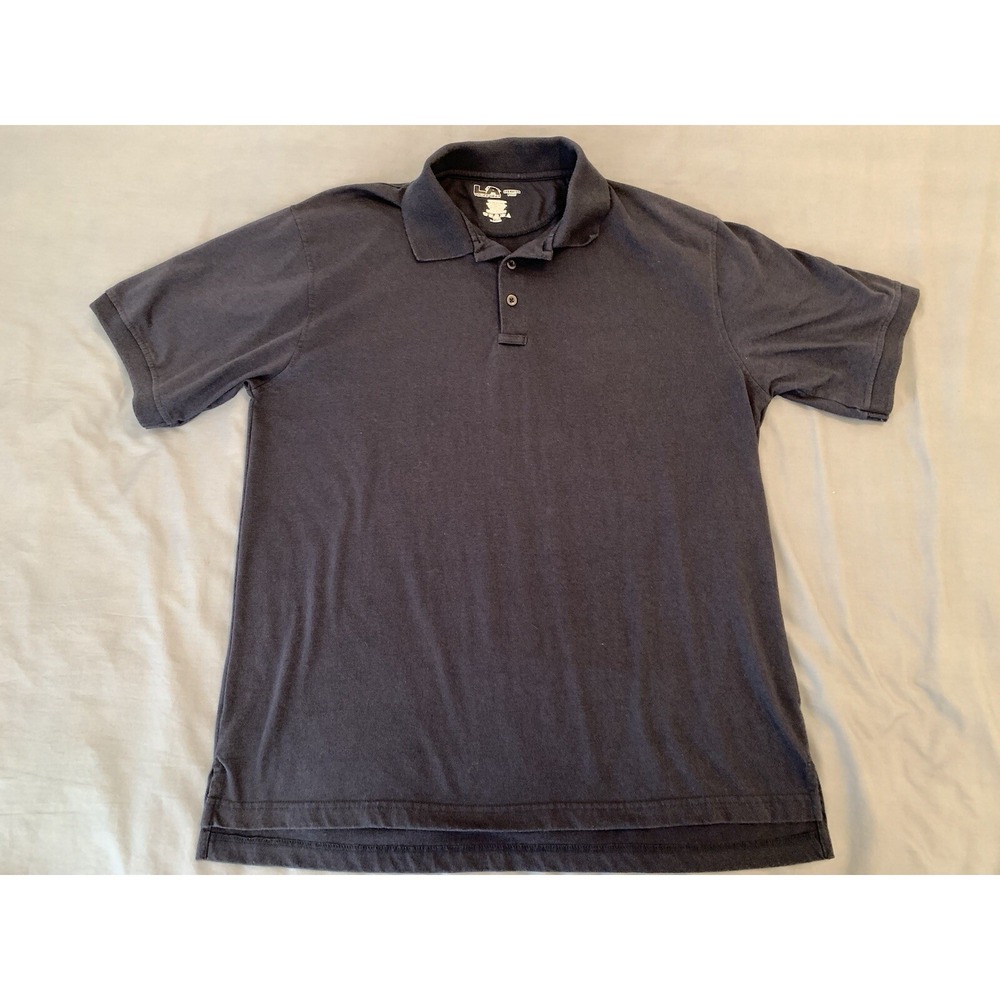L.A. Police Gear Operator Polo Short Sleeve Shirt Men's‎ X-Large Black